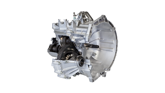 6MTT220 manual transmission, side view with visible gears and housing